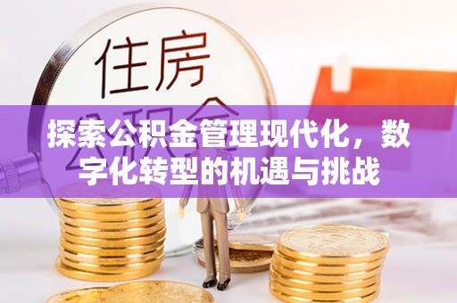 滨江探索公积金管理现代化，数字化转型的机遇与挑战