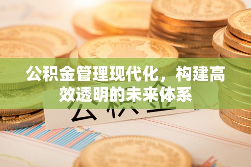 滨江公积金管理现代化，构建高效透明的未来体系