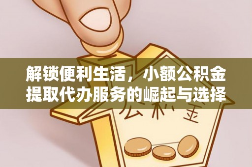 滨江解锁便利生活，小额公积金提取代办服务的崛起与选择